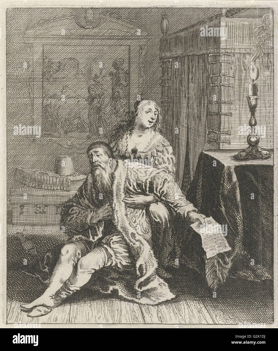 Don Philippo und Eleonora, Pieter Nolpe, 1643 Stockfoto