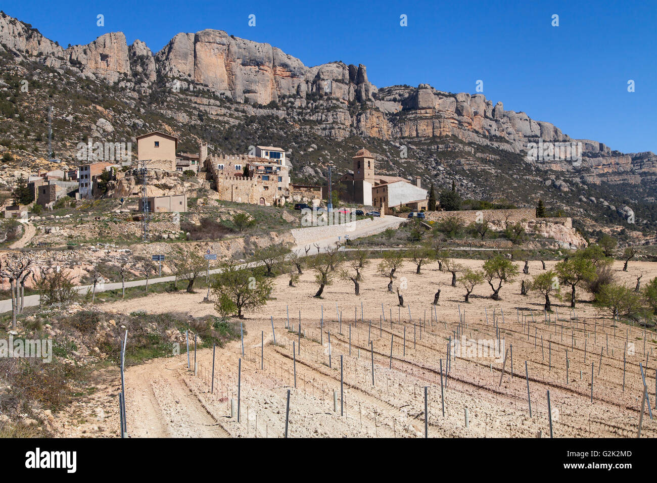 Montsant Wein-Region in Katalonien, Spanien. Stockfoto