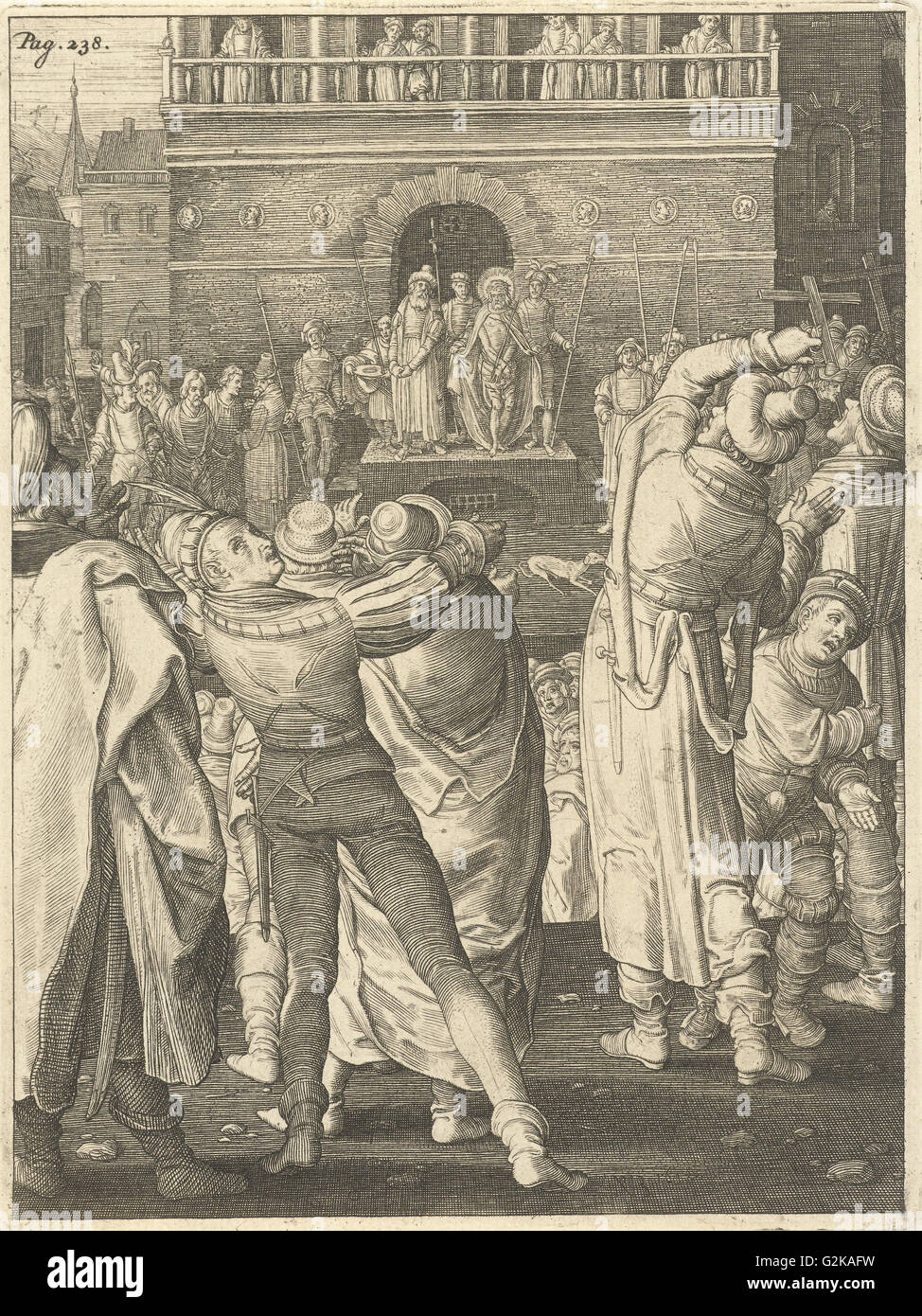 Ecce Homo, Nicolaes de Bruyn, 1618 Stockfoto