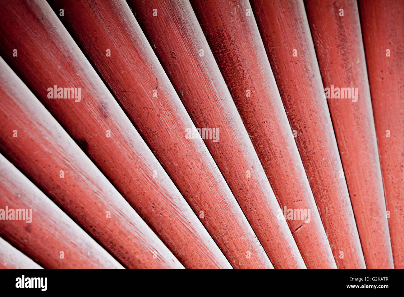 Holzlatten auf ein Tor Stockfoto