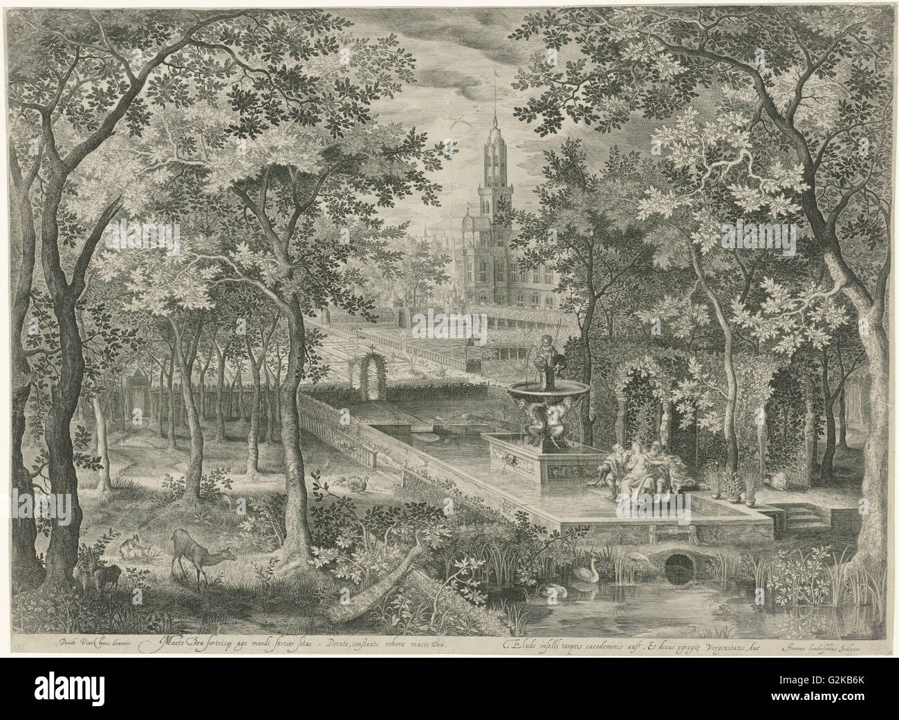 Susanna und die ältesten, Jan van Londerseel, 1580-1625 Stockfoto