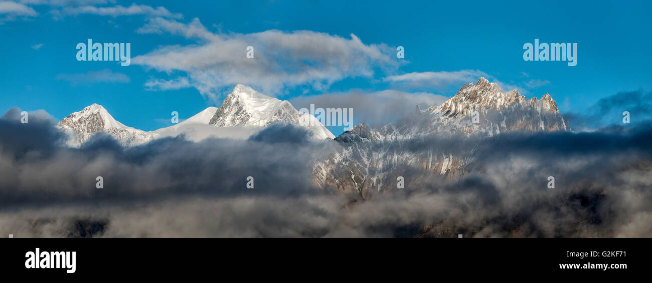 Nepal, Annapurna, Muktinath, Nilgiri Himal Stockfoto