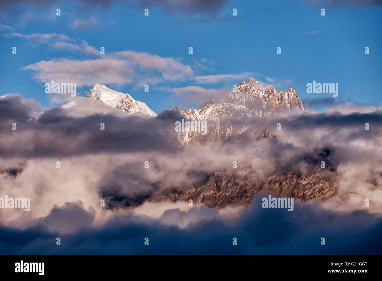 Nepal, Annapurna, Muktinath, Nilgiri Himal Stockfoto