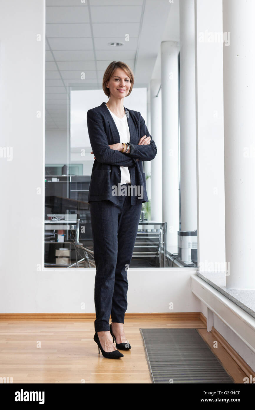 Porträt von zuversichtlich Geschäftsfrau Stockfoto