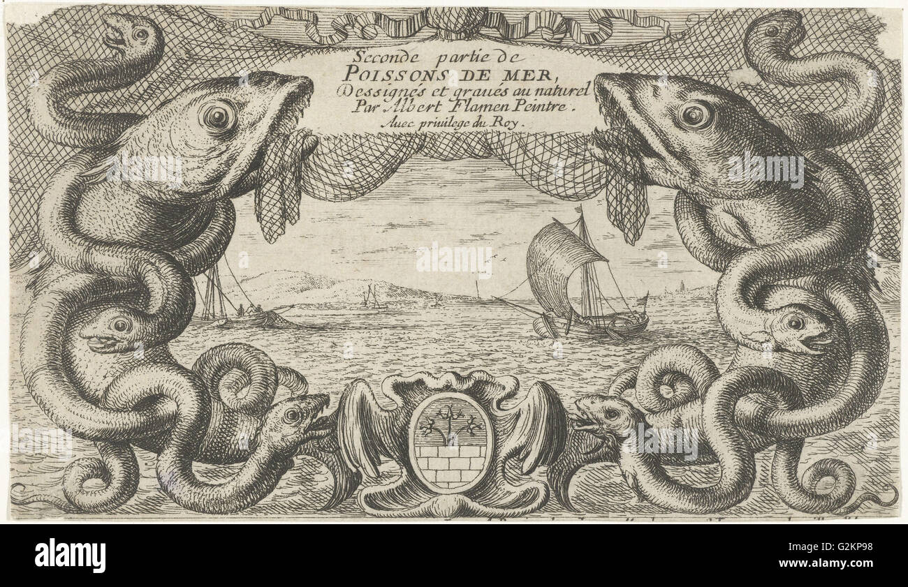 Seascape, Albert Flamen, 1664 Stockfoto