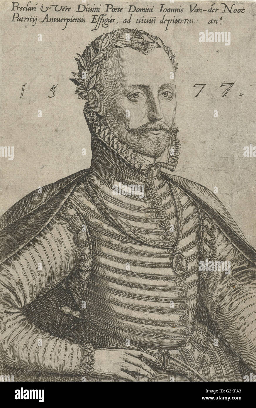 Porträt von Jan van der Noot, Abraham de Bruyn, 1577 Stockfoto