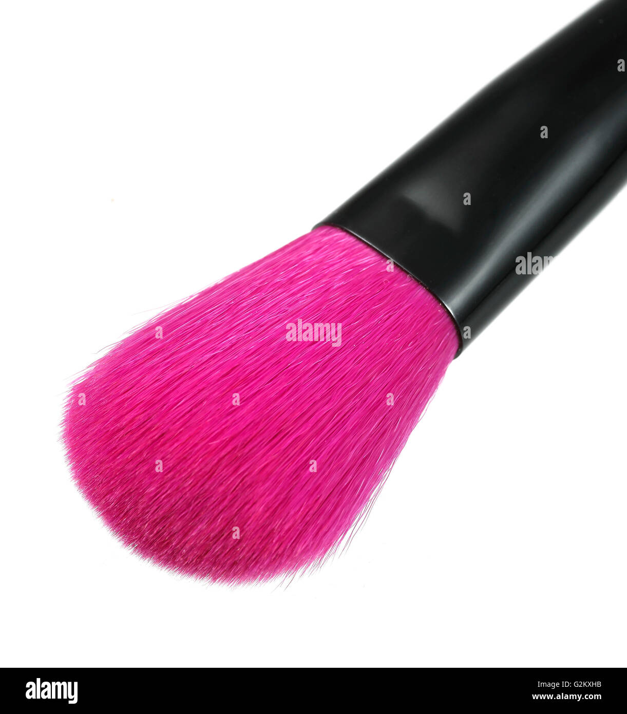 Rosa Make-up Pinsel Stockfoto