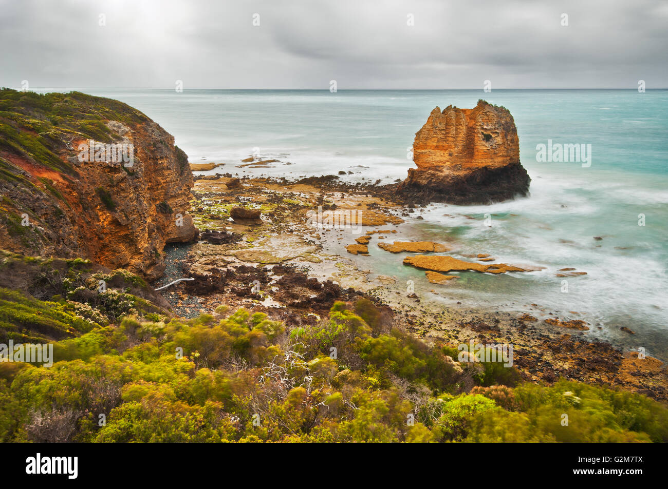 Eagle Rock in Aireys Inlet an der Great Ocean Road. Stockfoto