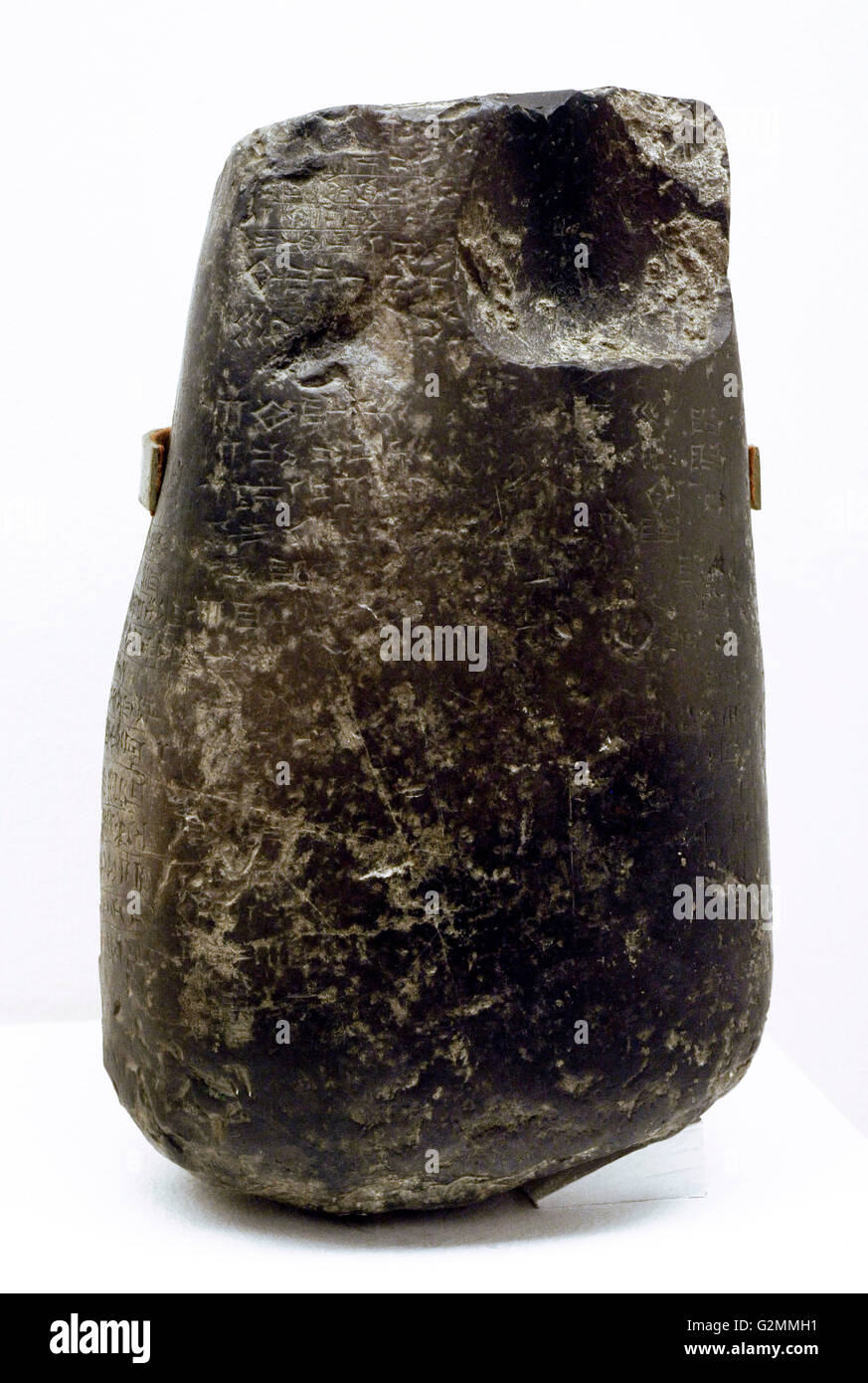 In der Nähe von Osten. Mesopotamien. Kudurru (Grenzstein). Babylonien. Cassite Periode (1550-1155 v. Chr.). Irak. Die Eremitage. Sankt Petersburg. Russland. Stockfoto