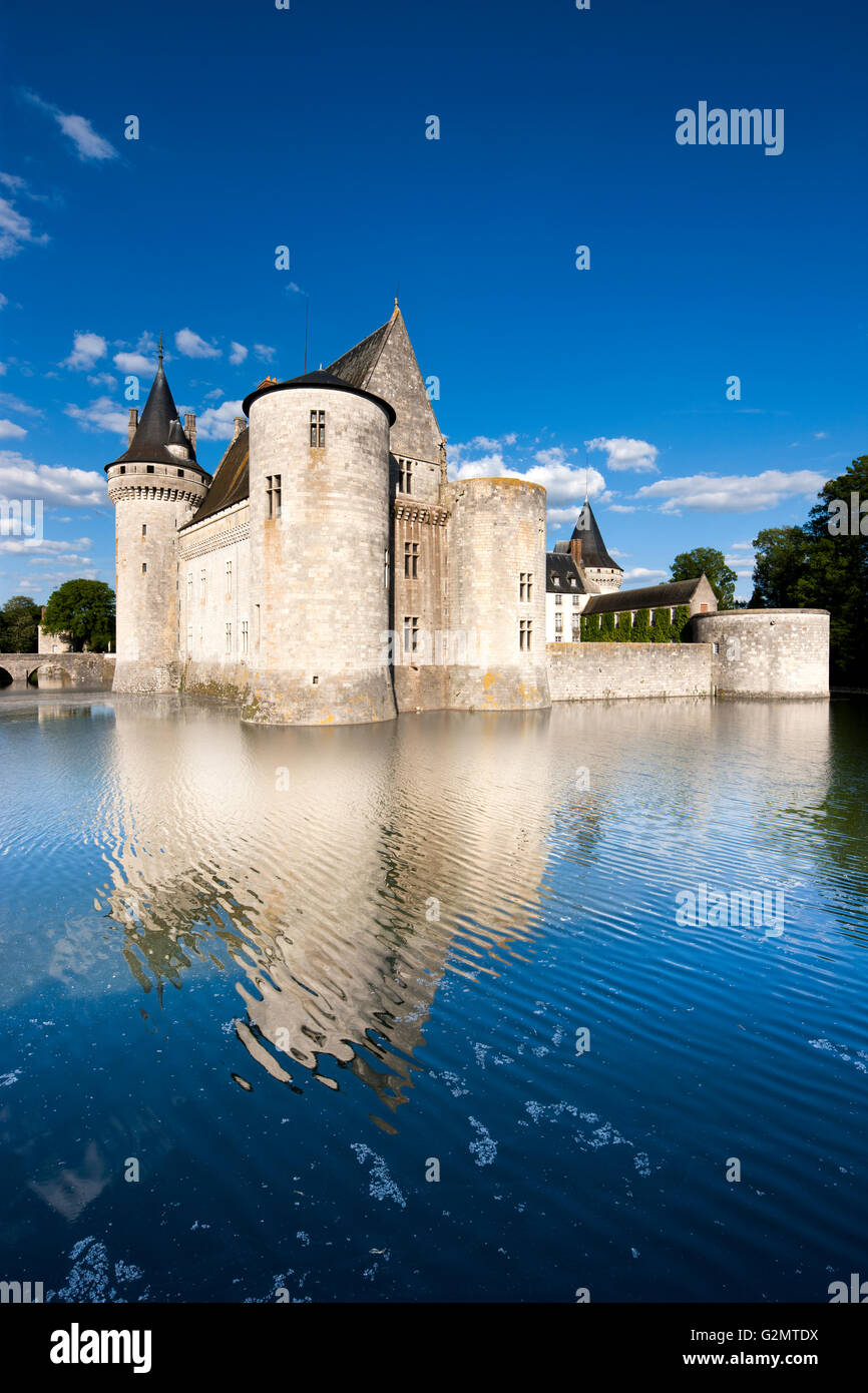 Wasserburg, Schloss Sully, Sully-Sur-Loire, Loiret, Region Centre, Frankreich Stockfoto