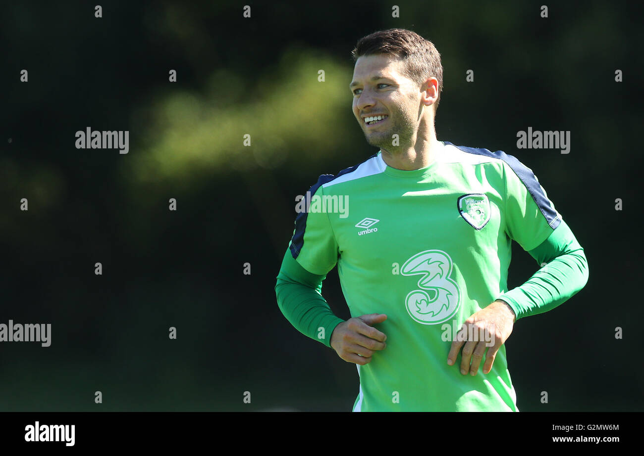 Republik Irland Wes Hoolahan während eines Trainingslagers im Fota Island Resort, Kork. Stockfoto