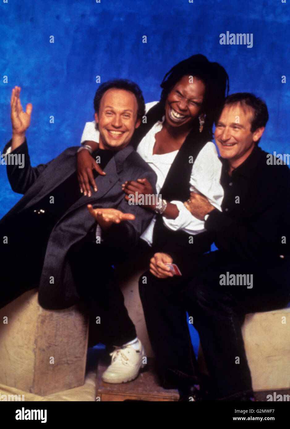 Billy Crystal, Whoopi Goldberg, Robin Williams, Comic Relief VII Stockfoto