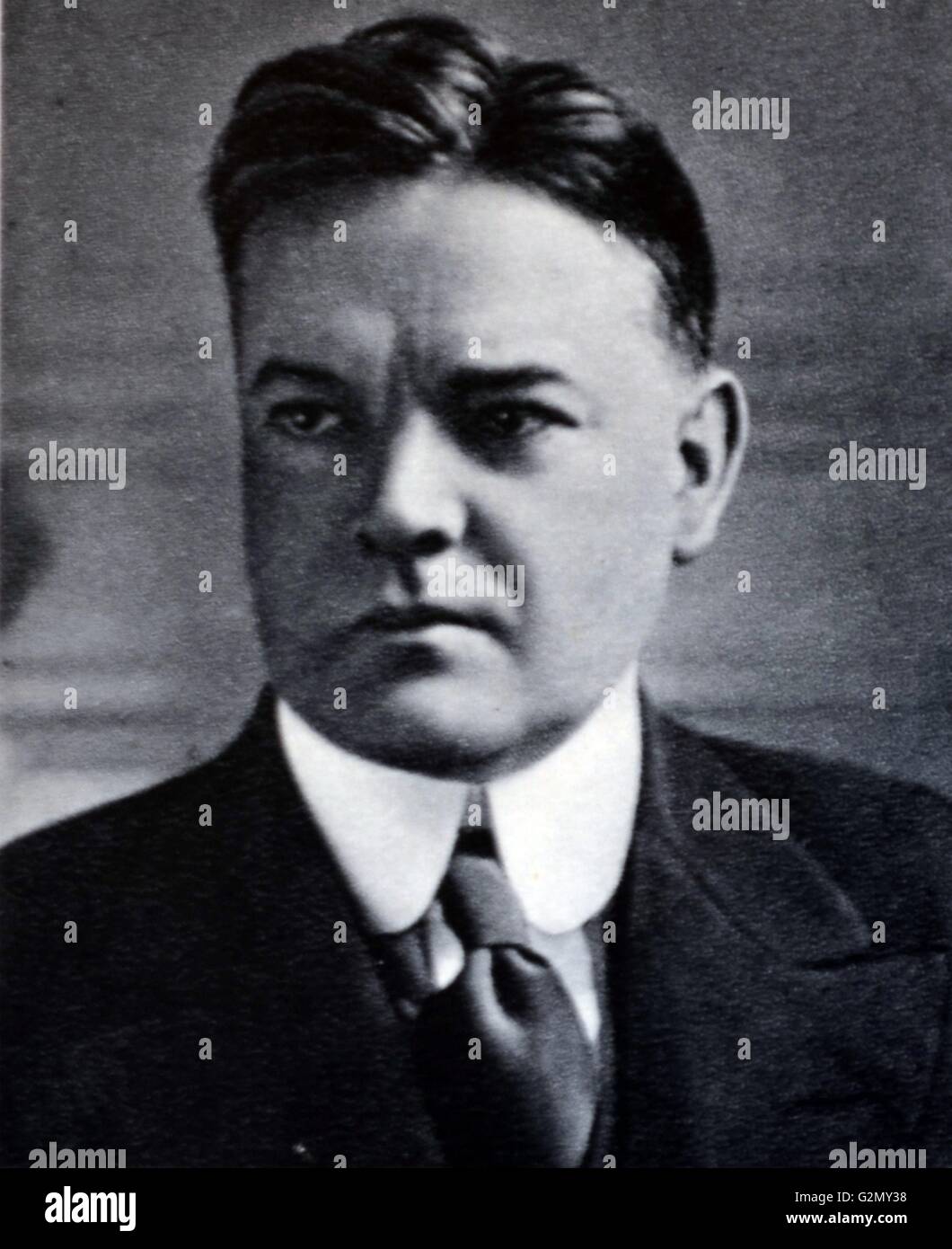 Herbert Clark Hoover (August 10, 1874 - Oktober 20, 1964) war der 31. Präsident der Vereinigten Staaten (1929-1933). Stockfoto