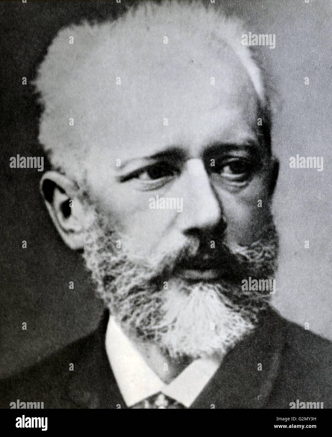 Pjotr Iljitsch Tschaikowski (7. Mai 1840 - 6. November 1893), russischer Komponist, dessen Werke enthalten Symphonien, Konzerte, Opern, Ballette, Kammermusik, und ein Choral Einstellung der Russisch-orthodoxen Liturgie. Stockfoto