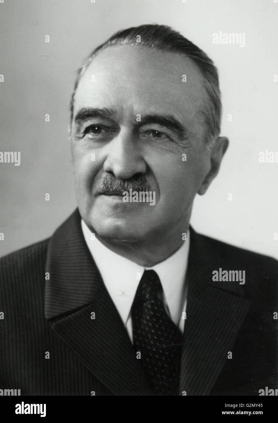 Anastas Iwanowitsch Mikojan 1895 - 21. Oktober 1978. Bolschewistischen und sowjetischen Staatsmann während der Mandate von Wladimir Lenin, Joseph Stalin, Nikita Chruschtschow und Leonid Breschnew Stockfoto