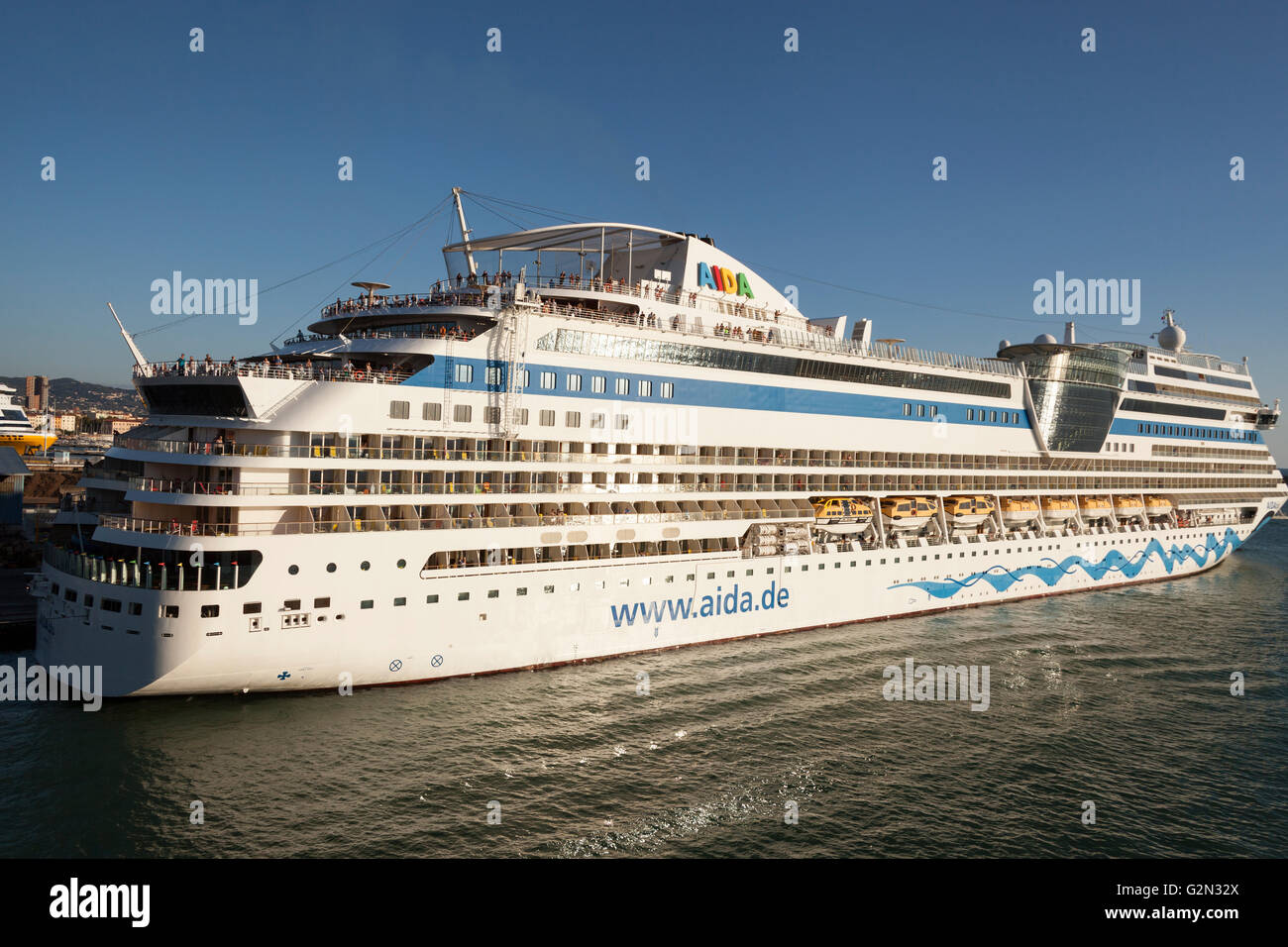 Kreuzfahrtschiff Aida Blu Stockfoto