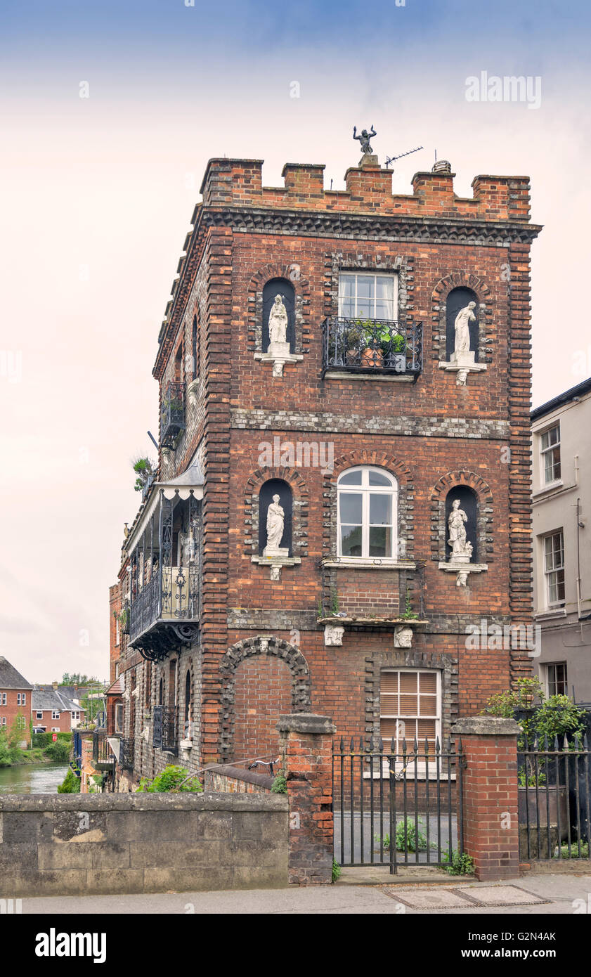 OXFORD CAUDWELLS STADTSCHLOSS VON FOLLY BRIDGE Stockfoto