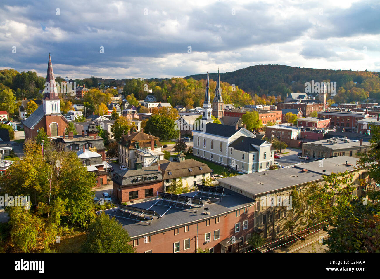 Die Stadt Montpelier, Vermont, USA. Stockfoto