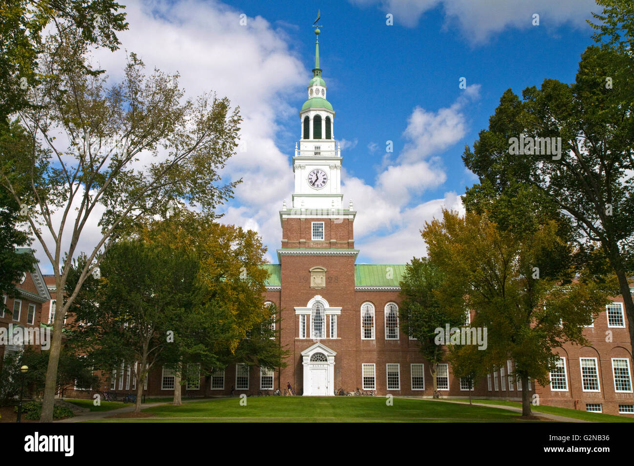 Die Baker-Berry-Bibliothek am Dartmouth College in Hanover, New Hampshire, USA. Stockfoto