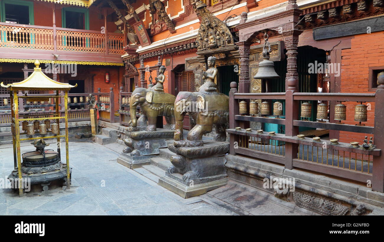 Der Goldene Tempel in Patan, Nepal Stockfoto