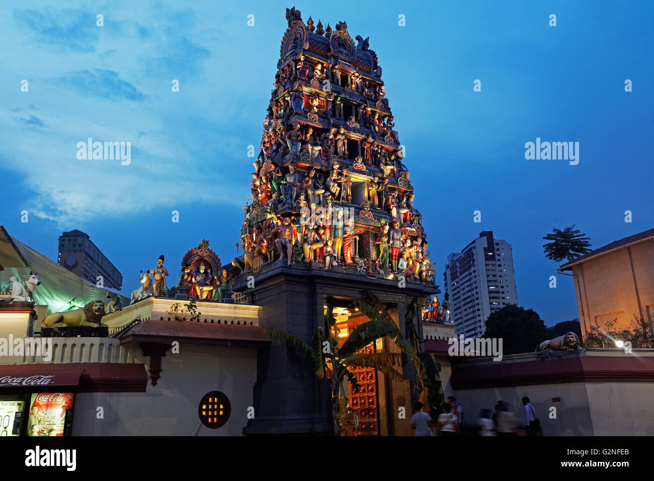 Sri Mariamman Temple, Chinatown, Singapur, Asien Stockfoto Sri Mariamman Temple, Chinatown, Singapur, Asien Stockfoto