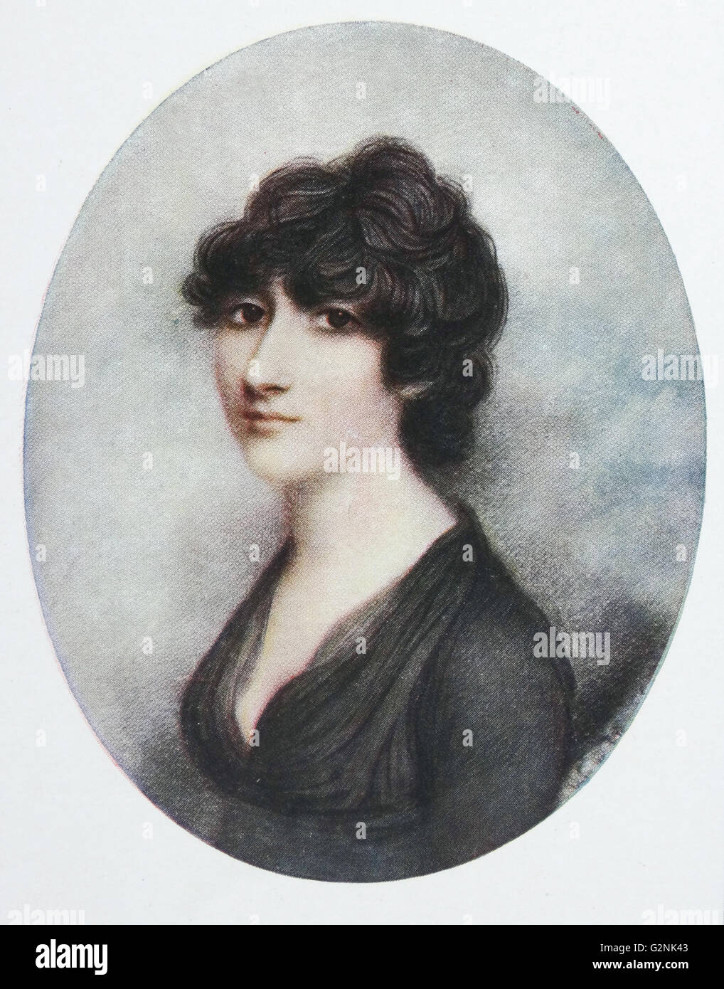 Elizabeth, Tochter von John Ellis Esq., Hurlingham, Middlesex und Jamaika von Andrew Plimer (1763-1837) Ein britischer Künstler, in Shropshire geboren.. Stockfoto