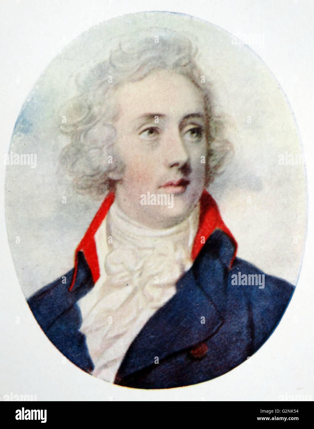 Die Rt. Hon. William Pitt (1759-1806) von Horace Hone (1754-1825), Miniaturmaler, Sohn von Nathaniel Hone. Stockfoto