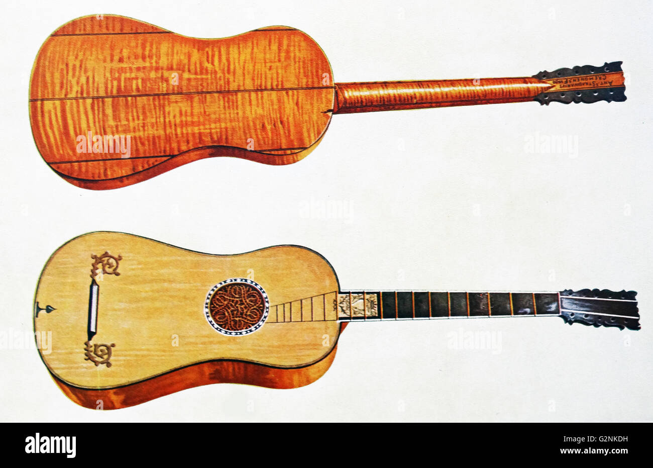 Gitarre, die von Antonius Stradivari. Es wird angenommen, dass dies