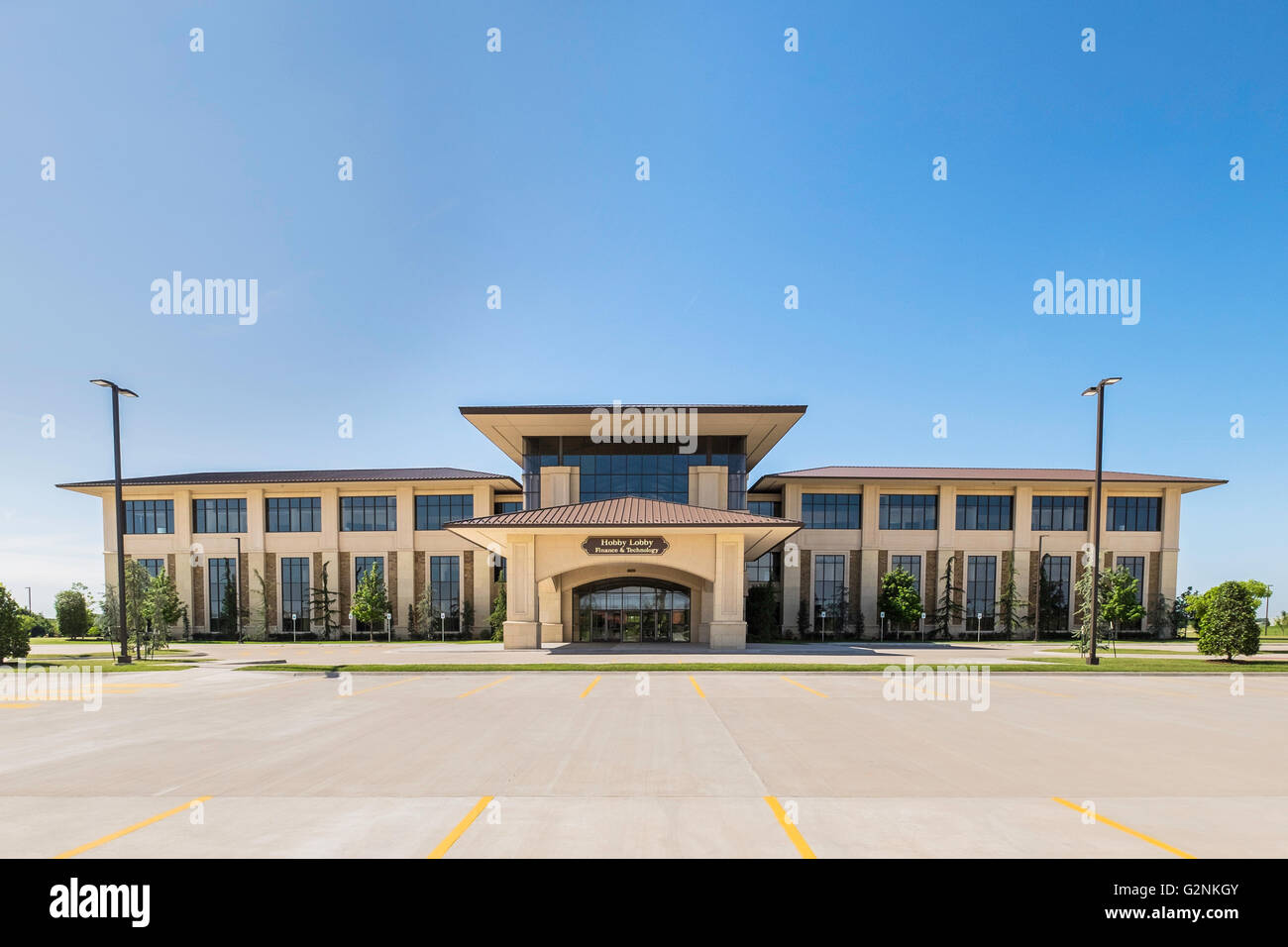 Hobby Lobby Finanzabteilung Gebäude am 7707 SW 44th St., Oklahoma City, Oklahoma, USA. Stockfoto