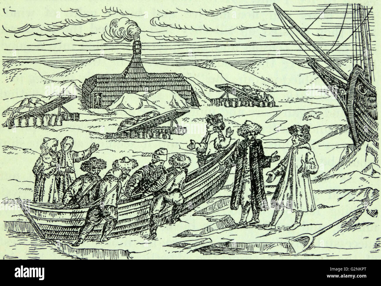 Willem Barents (c 1550-1597) holländische Seefahrer und Entdecker, in der Arktis. Der Barentssee wurde nach ihm benannt. Stockfoto