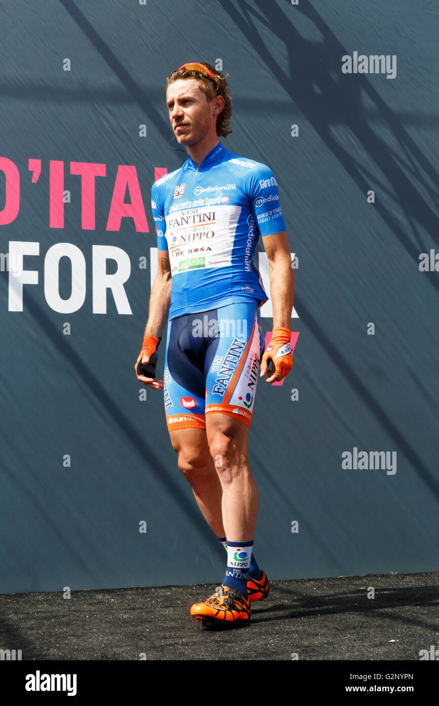 Farra Alpago See Santa Croce, Italien – 21. Mai 2016: Etappe 14 CUNEGO Damiano die 99. Tour von Italien 2016 von Farra Alpago in Corvara. Stockfoto