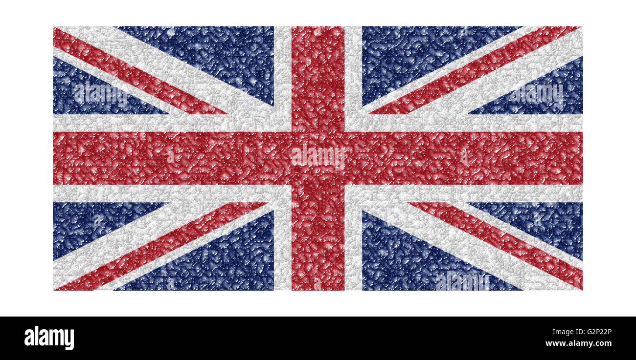 Die Flagge des Vereinigten Königreichs, Kunst. Abbildung. Stock Vektor