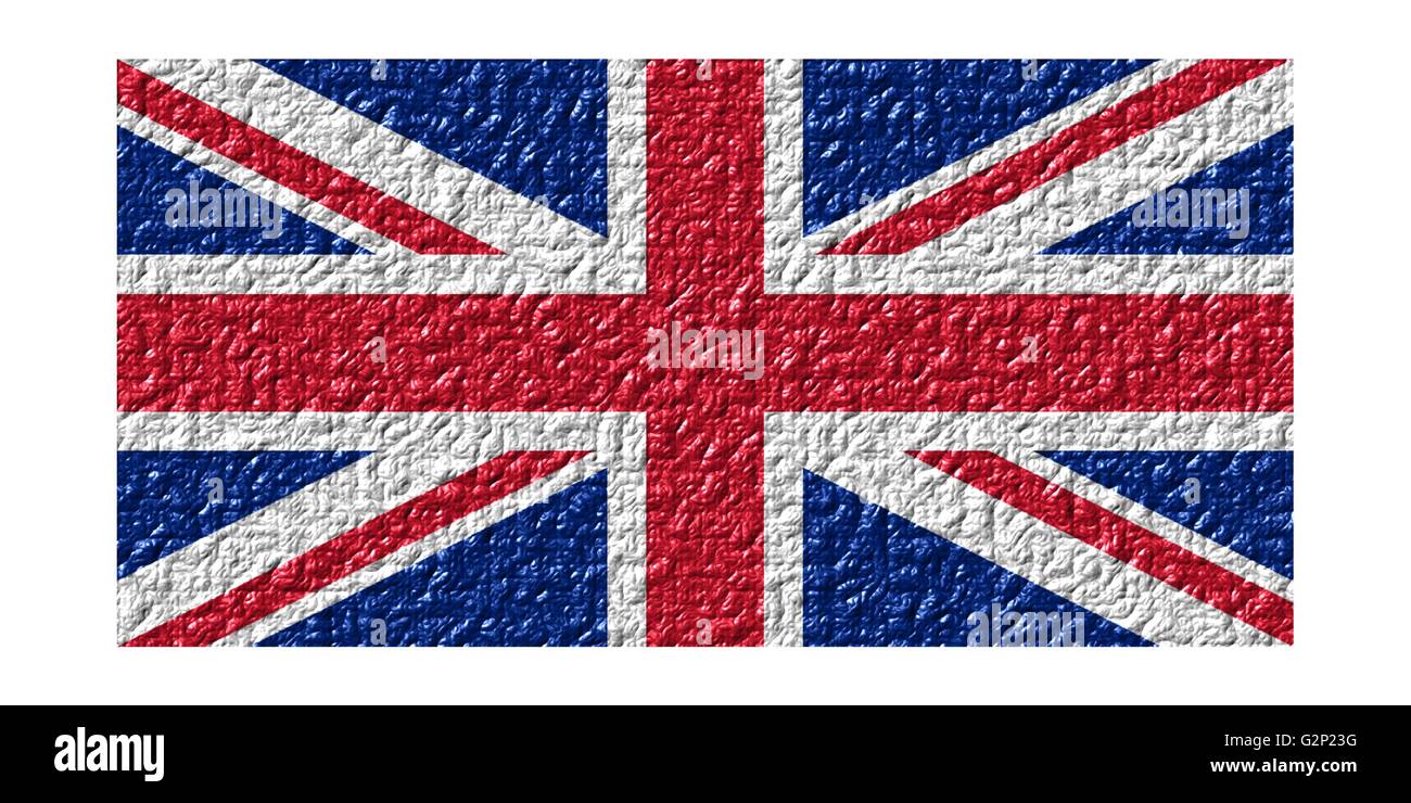 Die Flagge des Vereinigten Königreichs, Kunst. Abbildung. Stock Vektor