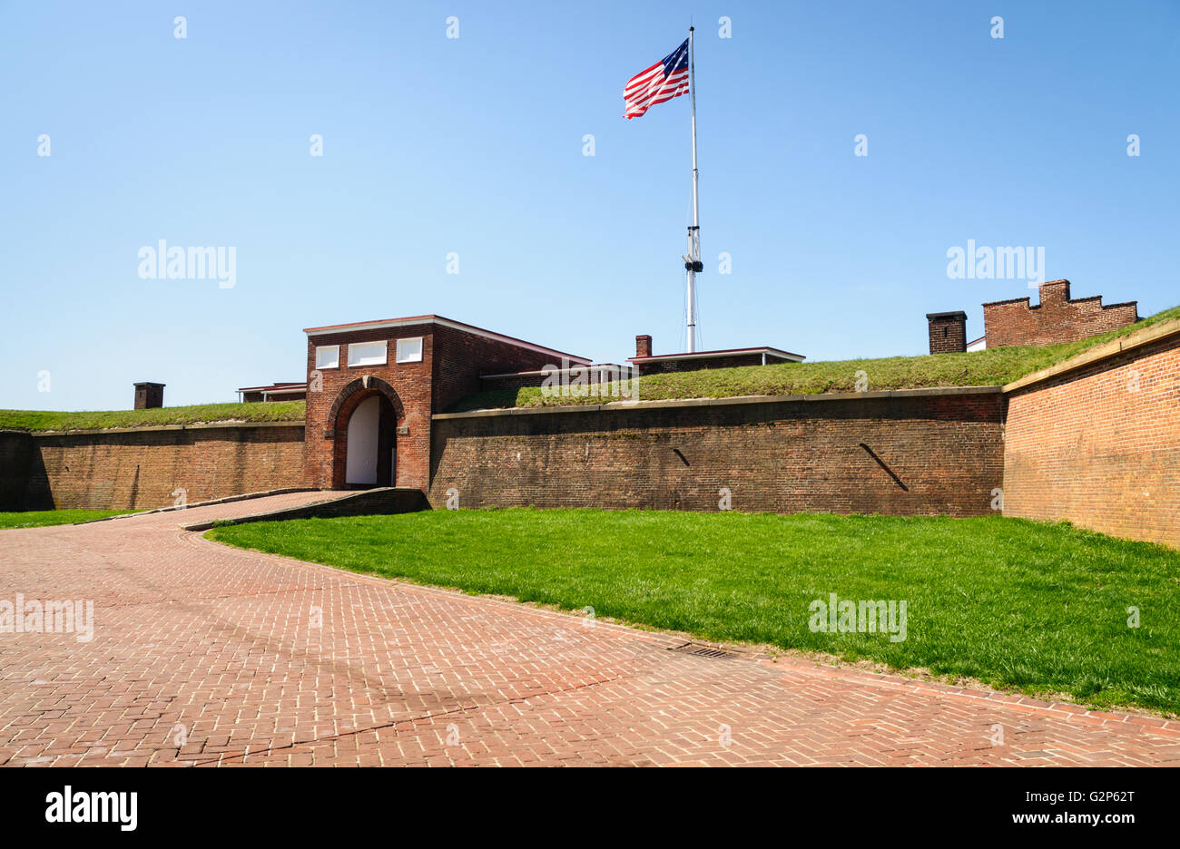 Fort McHenry Nationalmonument und historischen Schrein Stockfoto