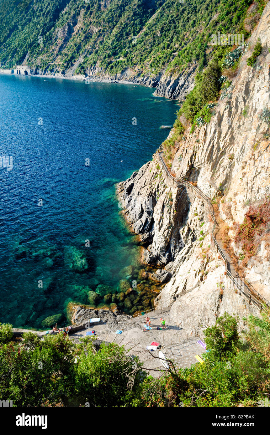 Wanderweg in Cinque Terre (Italien) Stockfoto