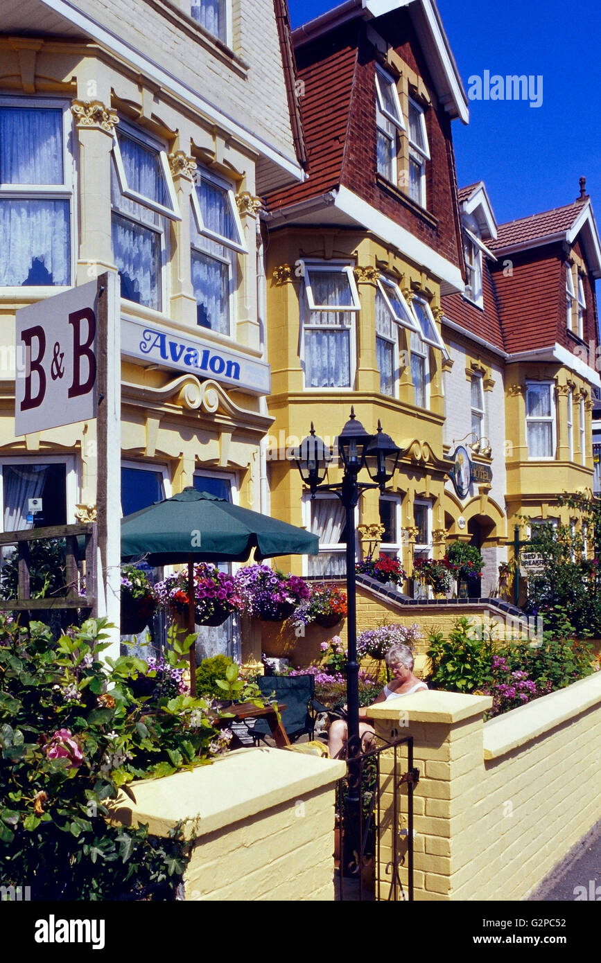 Pensionen in Gorleston-on-Sea, Great Yarmouth. Norfolk. England. VEREINIGTES KÖNIGREICH. Europa Stockfoto