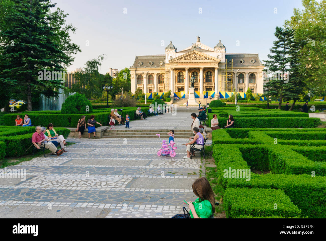 Nationaltheater, Rumänien, Moldau, Moldawien, Moldau, Iasi Stockfoto