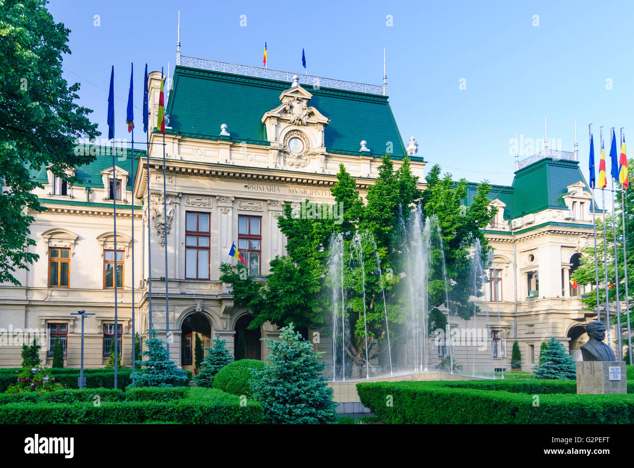 Rathaus, Moldau, Moldawien, Moldau, Rumänien, Iasi Stockfoto