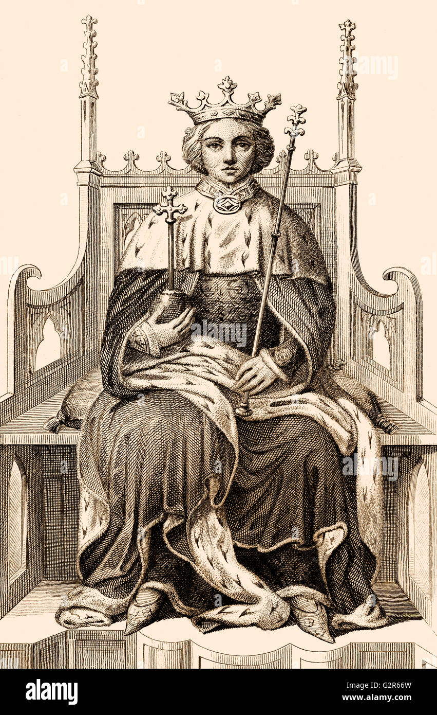 Richard II., Richard von Bordeaux, 1367-1400, König von England Stockfoto