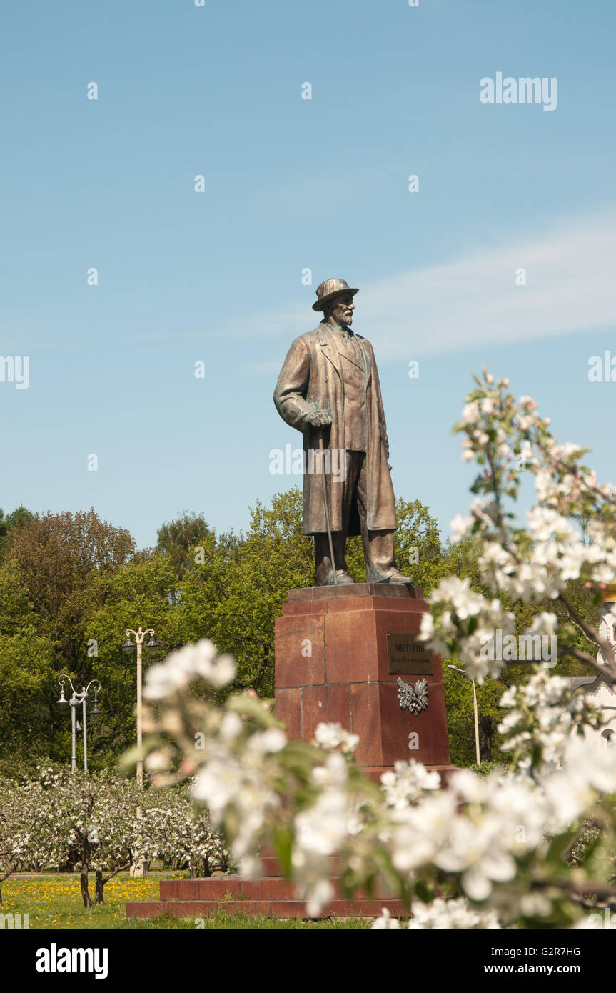 Michurin Garten und Denkmal am WDNCh, Moskau, Russland Stockfoto