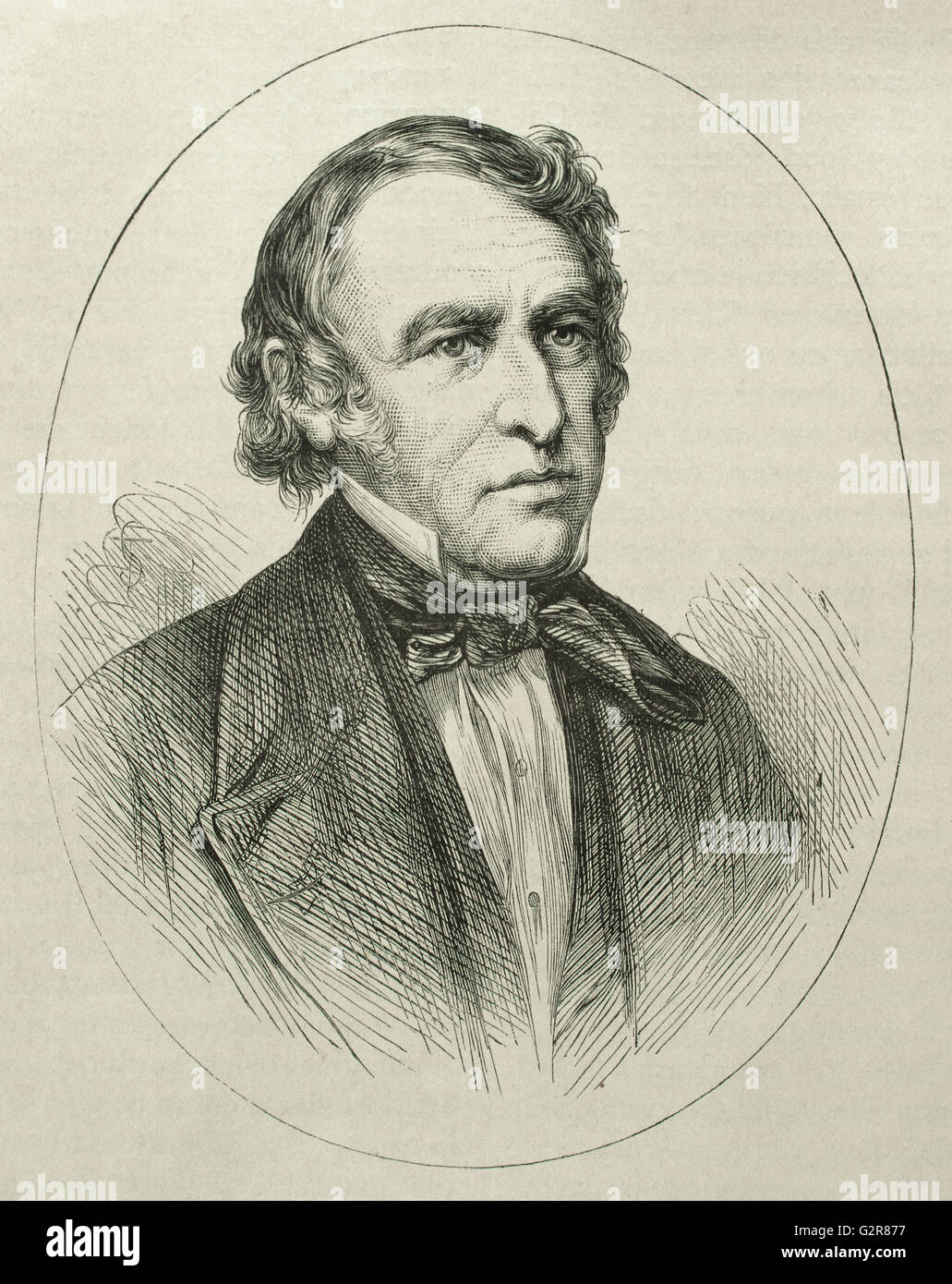 Zachary Taylor (1784-1850). US-amerikanischer Offizier und Politiker. 12. Präsident der Vereinigten Staaten (1849-1850. Porträt. Gravur. Stockfoto