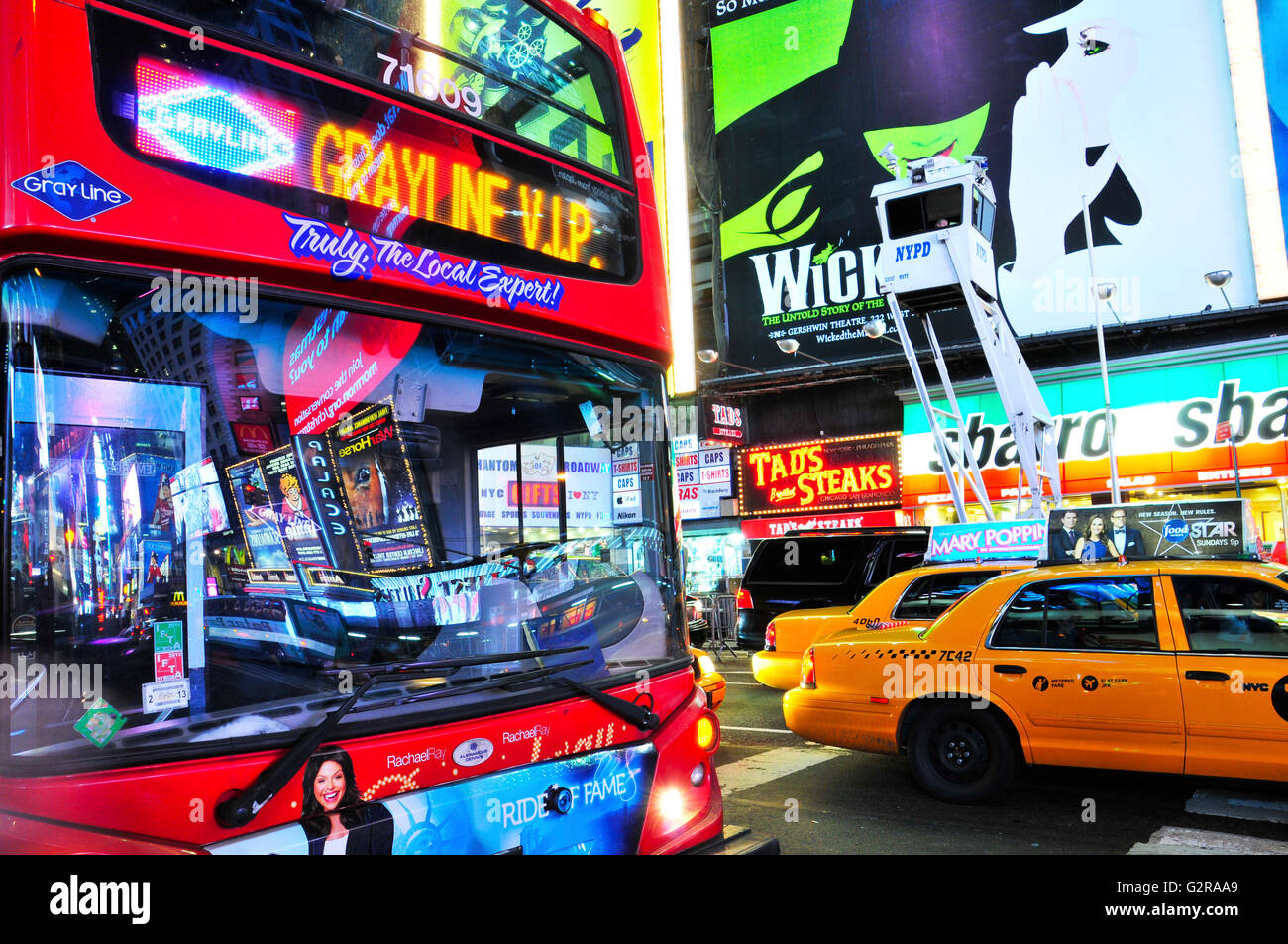 42nd Street, Broadway, Times Square, Manhattan, New York City, New York, Vereinigte Staaten Stockfoto