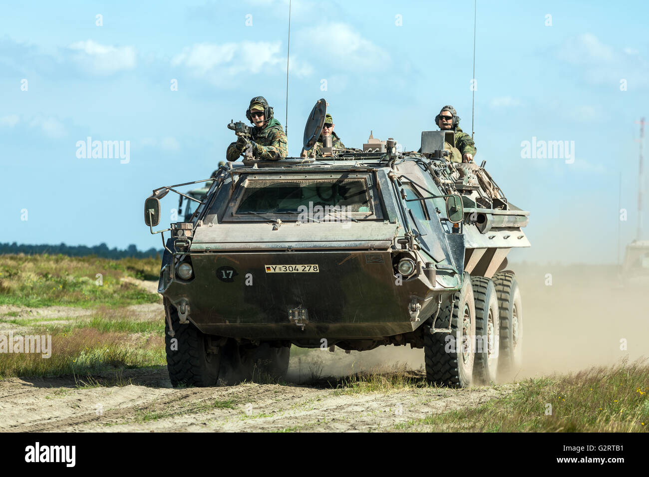 Gardelegen, Deutschland, Truppenübungsplatz Altmark in der Heide Colbitz-Letzlingen Stockfoto
