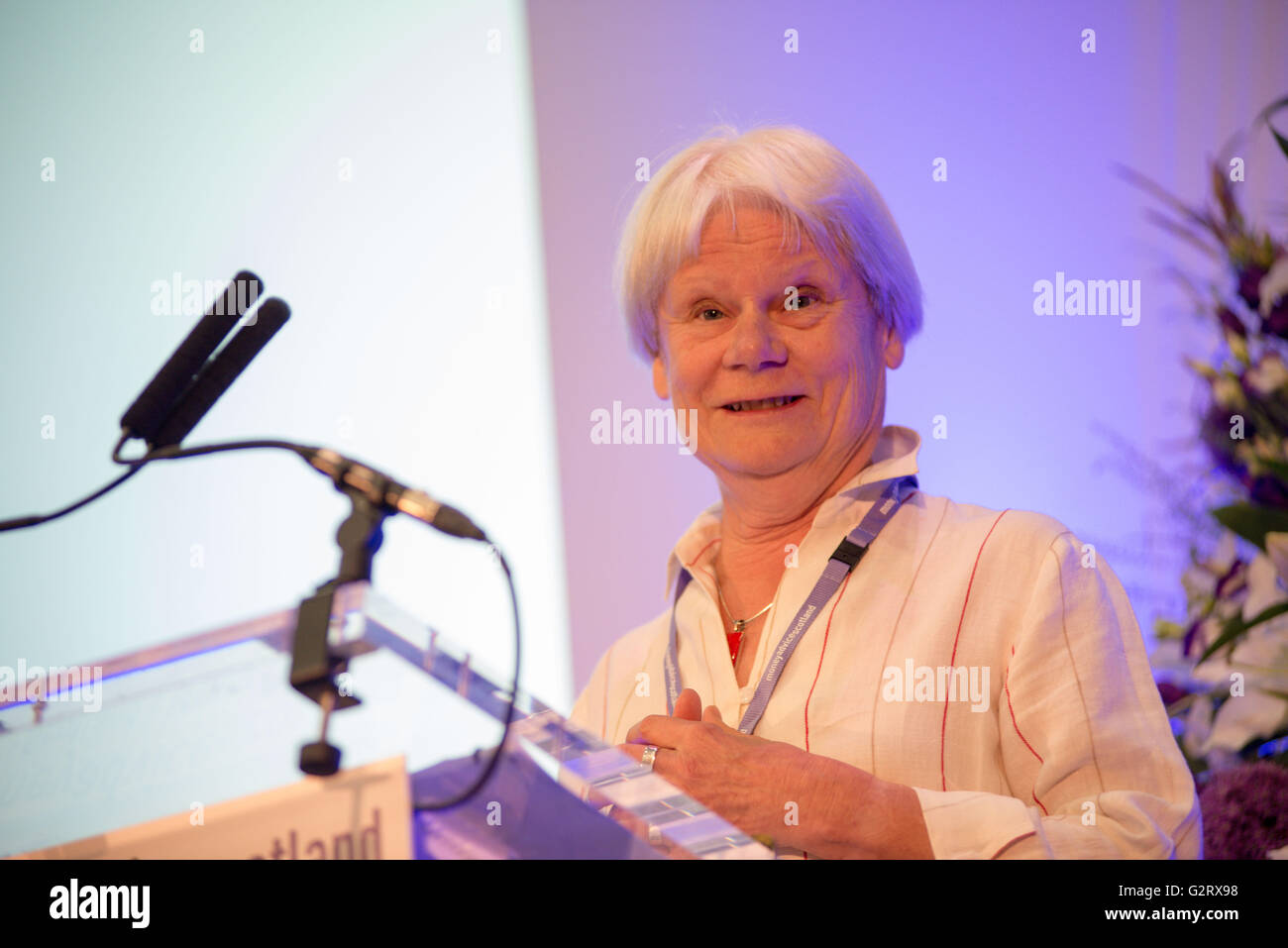 Professor Elaine Kempson anlässlich der Konferenz Stockfoto