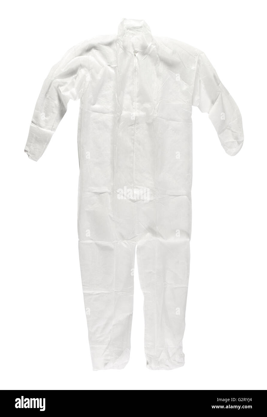 Tyvek Schutzanzug Stockfoto