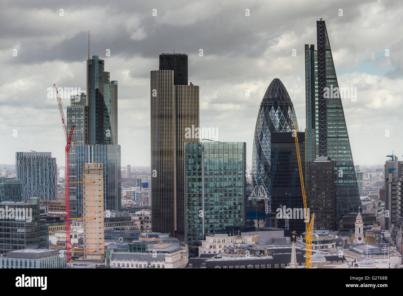 Skyline der City of London, London, Großbritannien Stockfoto