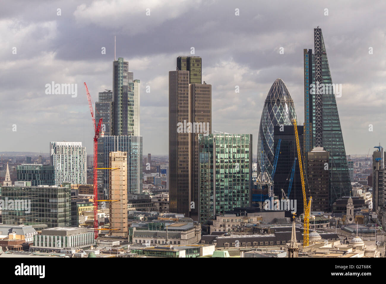 Skyline der City of London, London, Großbritannien Stockfoto