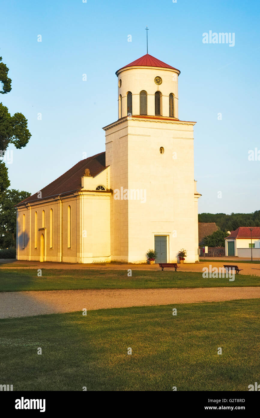 Kirche von Neuhardenberg Stockfoto