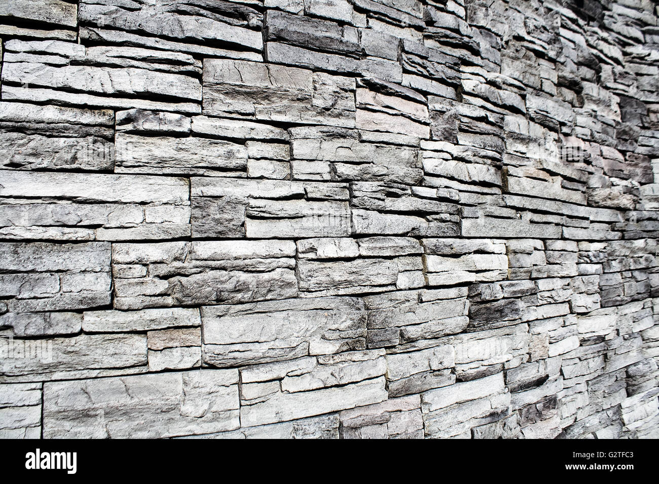 Steinmauer Textur als Hintergrund Stockfoto