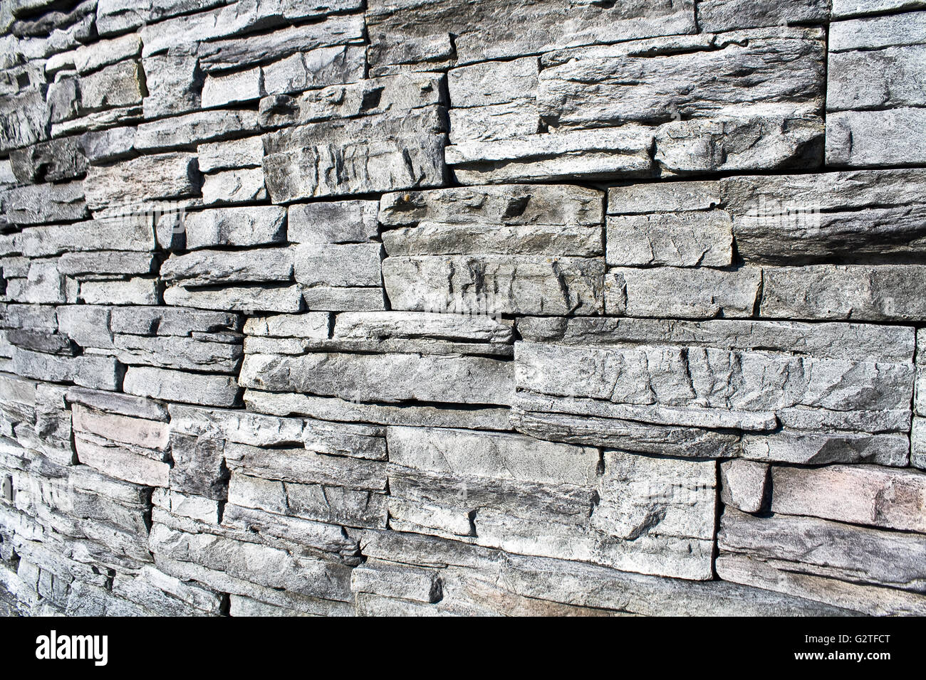 Steinmauer Textur als Hintergrund Stockfoto